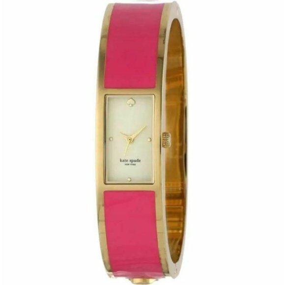 Kate Spade Pink Hot To Trot Enamel Carousel Watch